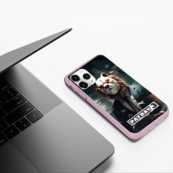 Чехол iPhone 11 Pro матовый Payday 3 lion, цвет: 3D-розовый — фото 2