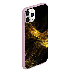 Чехол iPhone 11 Pro матовый Золотая пыльца, цвет: 3D-розовый — фото 2