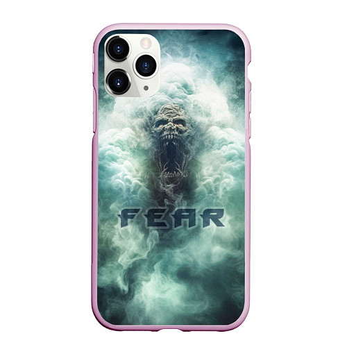 Чехол iPhone 11 Pro матовый Страх демон / 3D-Розовый – фото 1