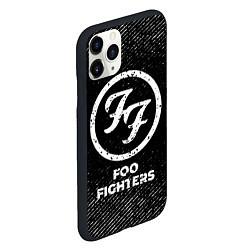 Чехол iPhone 11 Pro матовый Foo Fighters с потертостями на темном фоне, цвет: 3D-черный — фото 2
