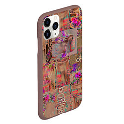 Чехол iPhone 11 Pro матовый Бохо шик - дух свободы, цвет: 3D-коричневый — фото 2