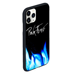 Чехол iPhone 11 Pro матовый Pink Floyd blue fire, цвет: 3D-черный — фото 2