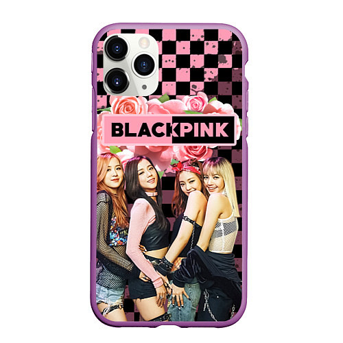 Чехол iPhone 11 Pro матовый Blackpink - girls / 3D-Фиолетовый – фото 1