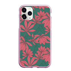 Чехол iPhone 11 Pro матовый Pink nature, цвет: 3D-розовый