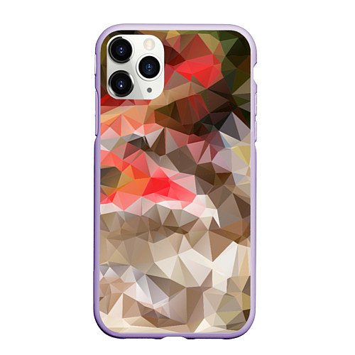 Чехол iPhone 11 Pro матовый Pattern style / 3D-Светло-сиреневый – фото 1