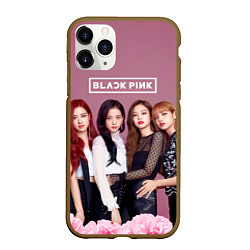Чехол iPhone 11 Pro матовый Blackpink girls, цвет: 3D-коричневый
