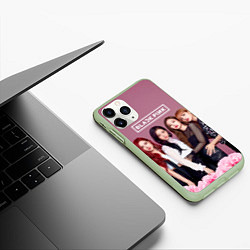 Чехол iPhone 11 Pro матовый Blackpink girls, цвет: 3D-салатовый — фото 2