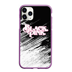 Чехол iPhone 11 Pro матовый Blackpink - черно-белый