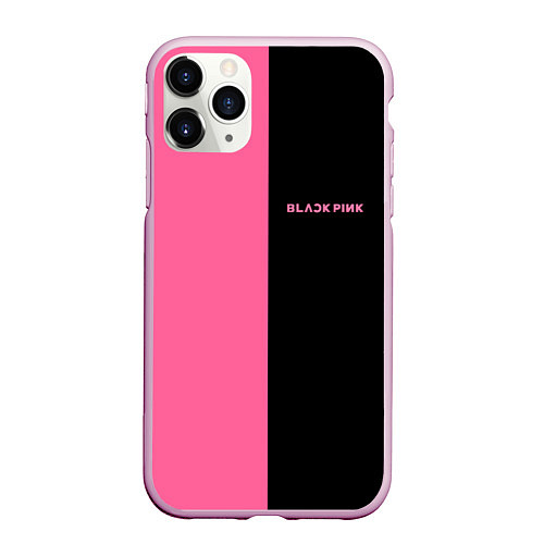 Чехол iPhone 11 Pro матовый Blackpink- двойной / 3D-Розовый – фото 1