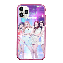 Чехол iPhone 11 Pro матовый Blackpink girl style, цвет: 3D-малиновый