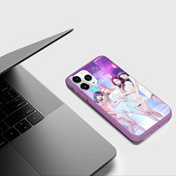 Чехол iPhone 11 Pro матовый Blackpink girl style, цвет: 3D-фиолетовый — фото 2