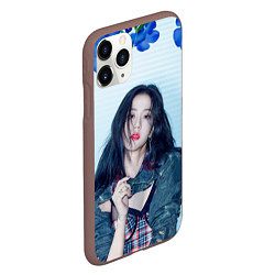 Чехол iPhone 11 Pro матовый Blackpink Jisoo, цвет: 3D-коричневый — фото 2