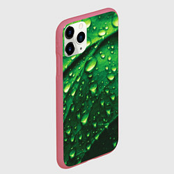 Чехол iPhone 11 Pro матовый Утренняя роса, цвет: 3D-малиновый — фото 2