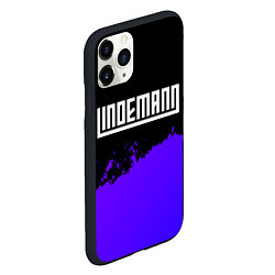 Чехол iPhone 11 Pro матовый Lindemann purple grunge, цвет: 3D-черный — фото 2