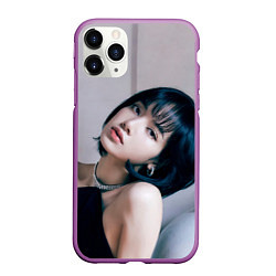 Чехол iPhone 11 Pro матовый Lisa Blackpink, цвет: 3D-фиолетовый