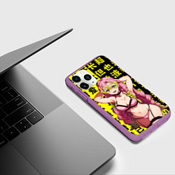 Чехол iPhone 11 Pro матовый Мицури Канроджу - Клинок рассекающий демонов, цвет: 3D-фиолетовый — фото 2