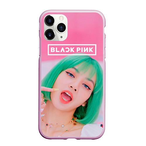 Чехол iPhone 11 Pro матовый Blackpink ice cream / 3D-Розовый – фото 1