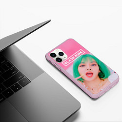 Чехол iPhone 11 Pro матовый Blackpink ice cream, цвет: 3D-розовый — фото 2