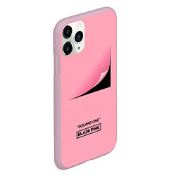 Чехол iPhone 11 Pro матовый Blackpink Square one, цвет: 3D-розовый — фото 2