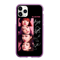 Чехол iPhone 11 Pro матовый Blackpink Autographs