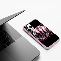 Чехол iPhone 11 Pro матовый Blackpink - Square one, цвет: 3D-розовый — фото 2