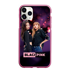 Чехол iPhone 11 Pro матовый Blackpink purple, цвет: 3D-малиновый