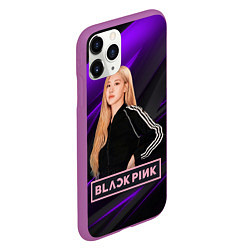 Чехол iPhone 11 Pro матовый Rose Blackpink, цвет: 3D-фиолетовый — фото 2