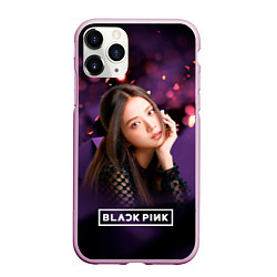 Чехол iPhone 11 Pro матовый Ким Джису Блэкпинк, цвет: 3D-розовый