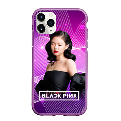 Чехол iPhone 11 Pro матовый BlackPink Jennie, цвет: 3D-фиолетовый