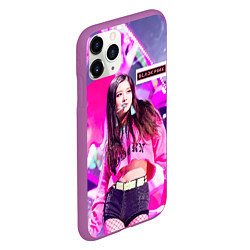 Чехол iPhone 11 Pro матовый Rose Blackpink, цвет: 3D-фиолетовый — фото 2