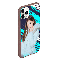 Чехол iPhone 11 Pro матовый Blackpink winter style, цвет: 3D-коричневый — фото 2