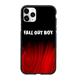 Чехол iPhone 11 Pro матовый Fall Out Boy red plasma