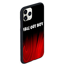 Чехол iPhone 11 Pro матовый Fall Out Boy red plasma, цвет: 3D-черный — фото 2