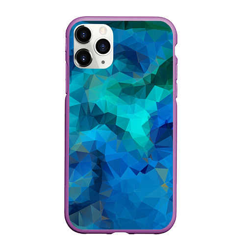 Чехол iPhone 11 Pro матовый Blue fantasy / 3D-Фиолетовый – фото 1