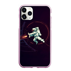 Чехол iPhone 11 Pro матовый Астронавт - камехамеха, цвет: 3D-розовый