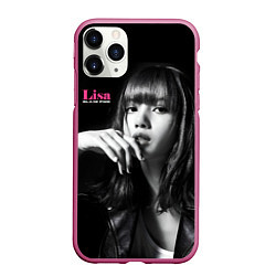 Чехол iPhone 11 Pro матовый Blackpink Lisa in leather jacket