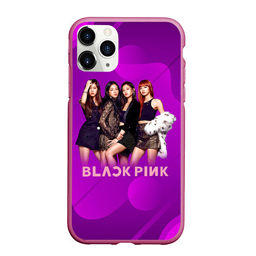 Чехол iPhone 11 Pro матовый K-pop Blackpink girls / 3D-Малиновый – фото 1