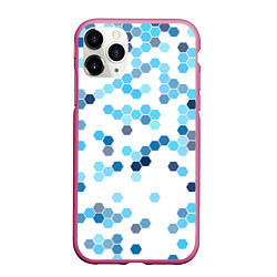 Чехол iPhone 11 Pro матовый Mood blue, цвет: 3D-малиновый