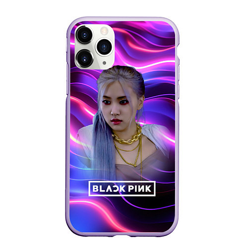 Чехол iPhone 11 Pro матовый Rose purple / 3D-Светло-сиреневый – фото 1