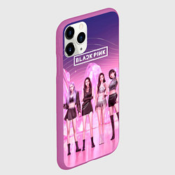 Чехол iPhone 11 Pro матовый Блэкпинк на сцене, цвет: 3D-фиолетовый — фото 2