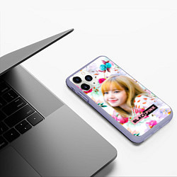 Чехол iPhone 11 Pro матовый Blackpink Lisa, цвет: 3D-светло-сиреневый — фото 2