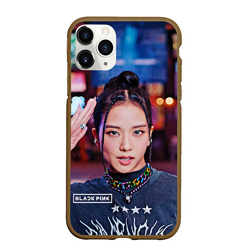 Чехол iPhone 11 Pro матовый Jisoo blackpink / 3D-Коричневый – фото 1