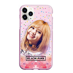 Чехол iPhone 11 Pro матовый Lisa kpop, цвет: 3D-розовый