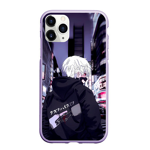 Чехол iPhone 11 Pro матовый Kaneki Ken / 3D-Светло-сиреневый – фото 1