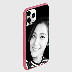 Чехол iPhone 11 Pro матовый Blackpink Jisoo in vest, цвет: 3D-малиновый — фото 2