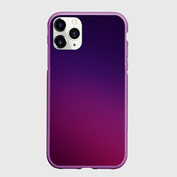 Чехол iPhone 11 Pro матовый Малиновый градиент