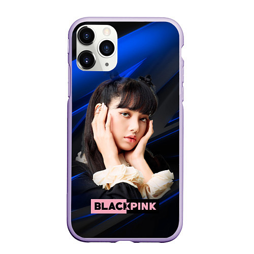 Чехол iPhone 11 Pro матовый Blackpink Lisa / 3D-Светло-сиреневый – фото 1