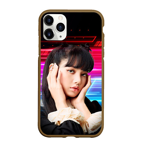 Чехол iPhone 11 Pro матовый Lisa Blackpink music kpop / 3D-Коричневый – фото 1