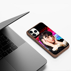 Чехол iPhone 11 Pro матовый Lisa Blackpink music kpop, цвет: 3D-коричневый — фото 2