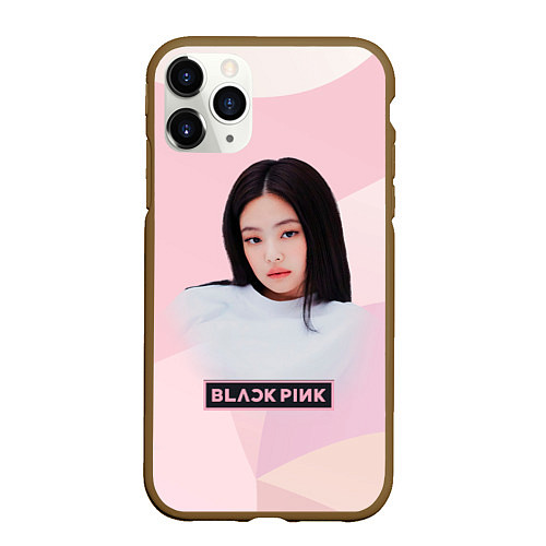 Чехол iPhone 11 Pro матовый Jennie Kim Blackpink / 3D-Коричневый – фото 1